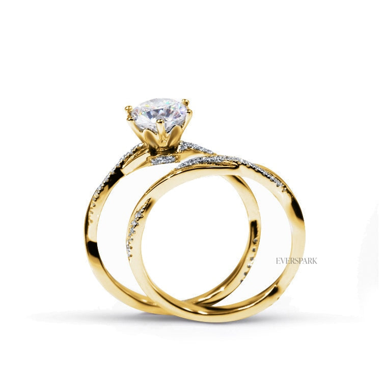 Ashley Gold Wedding Ring Sets EversparkAu 