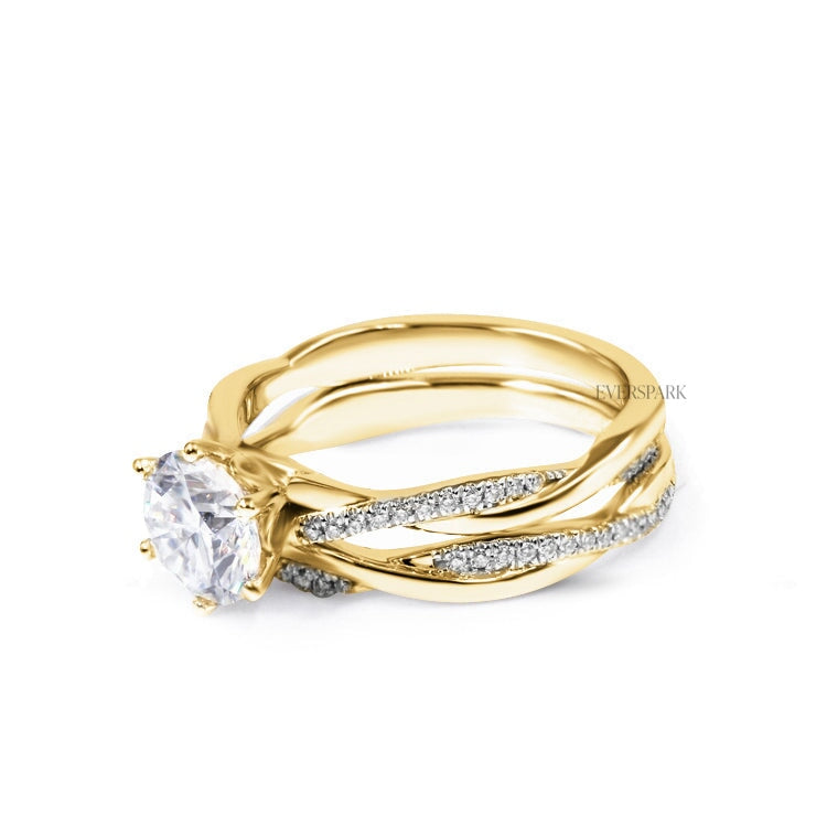 Ashley Gold Wedding Ring Sets EversparkAu 