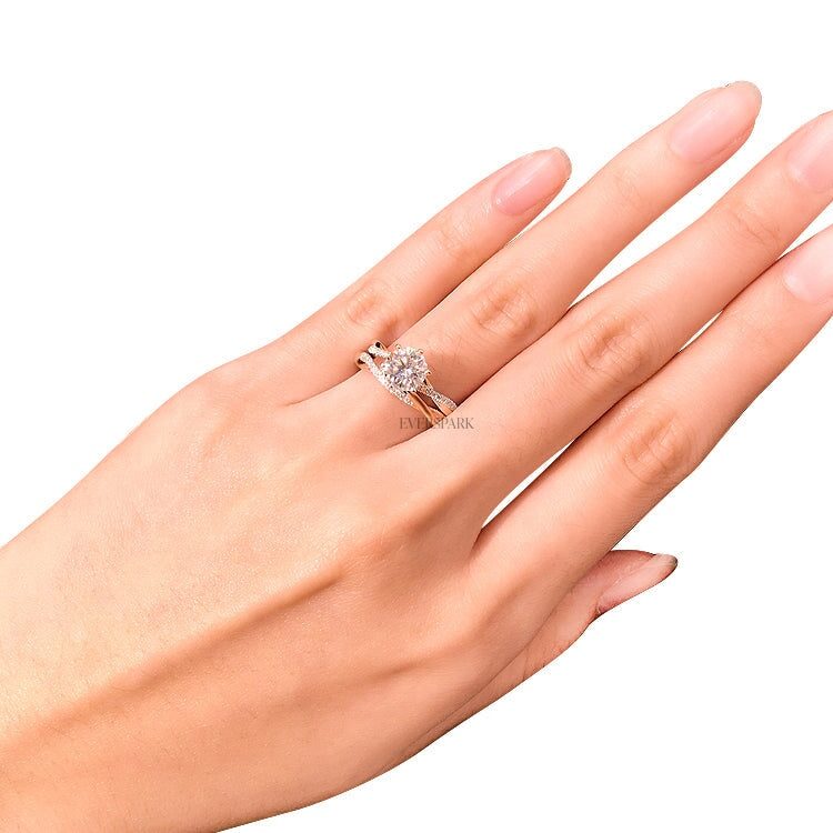 Ashley Rose Wedding Ring Sets EversparkAu 