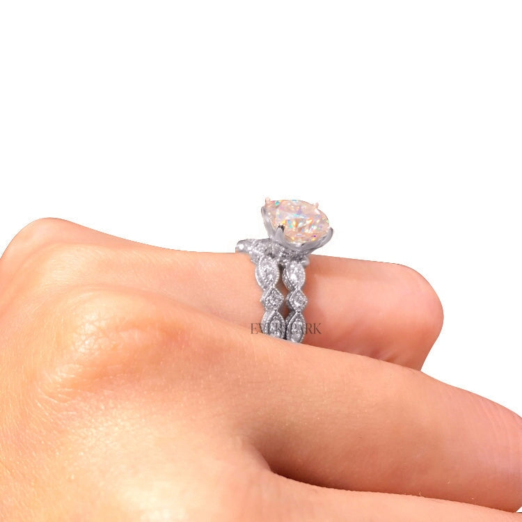 Diana Platinum Wedding Ring Sets EversparkAu 