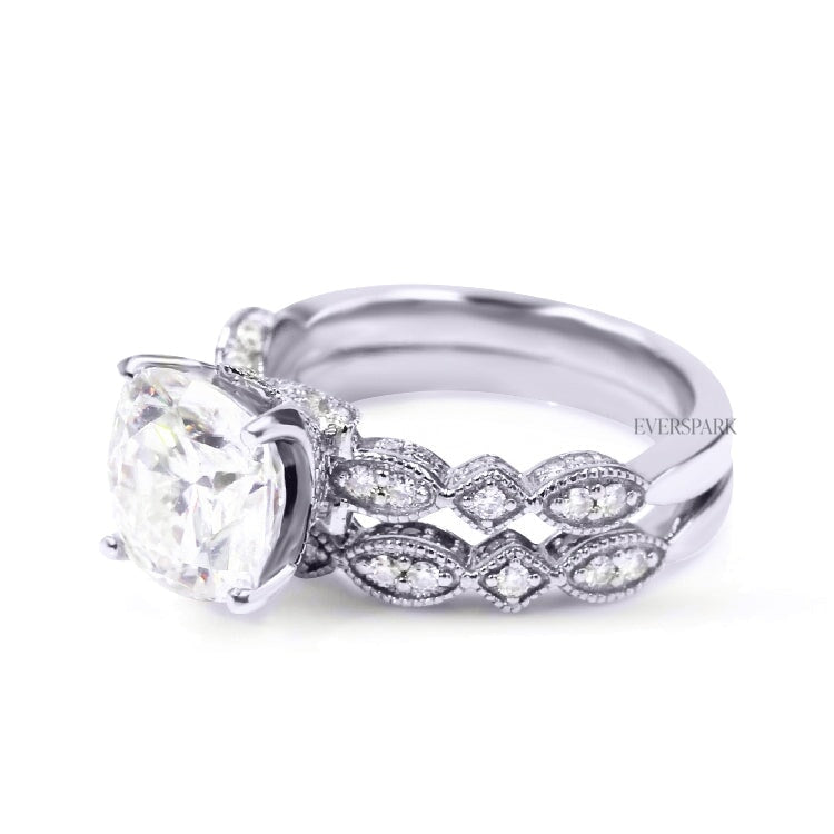 Diana Platinum Wedding Ring Sets EversparkAu 