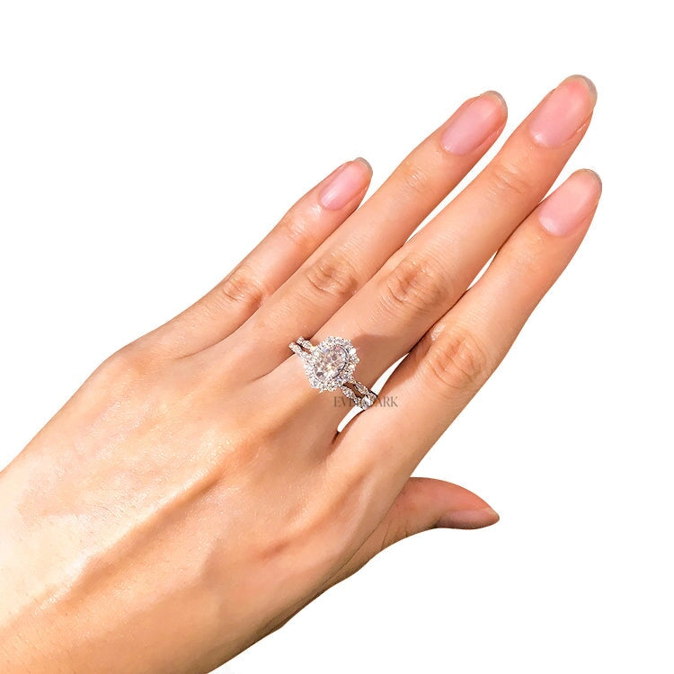 Elizabeth Platinum Wedding Ring Sets EversparkAu 