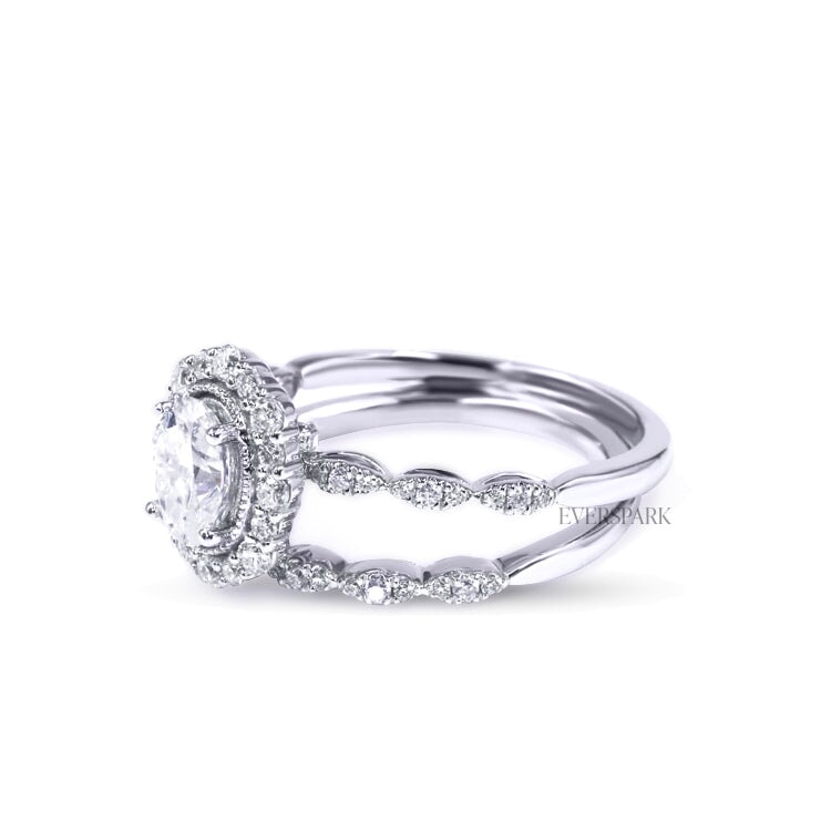 Elizabeth White Wedding Ring Sets EversparkAu 