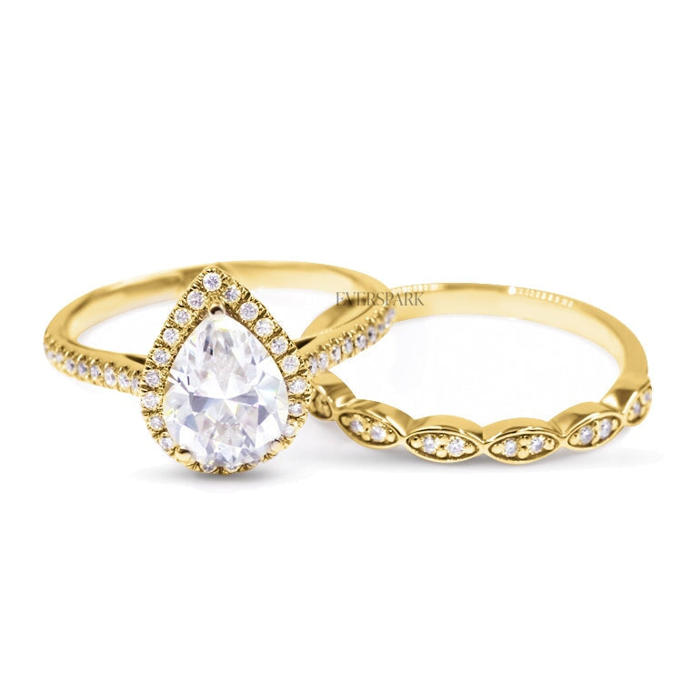 Evie Gold Wedding Ring Sets EversparkAu 