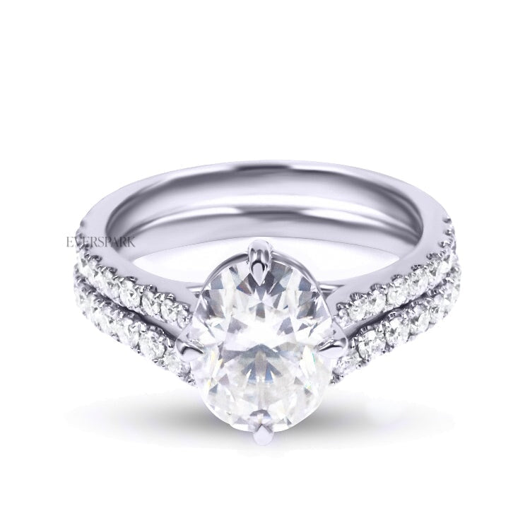 Nina White Wedding Ring Sets EversparkAu 