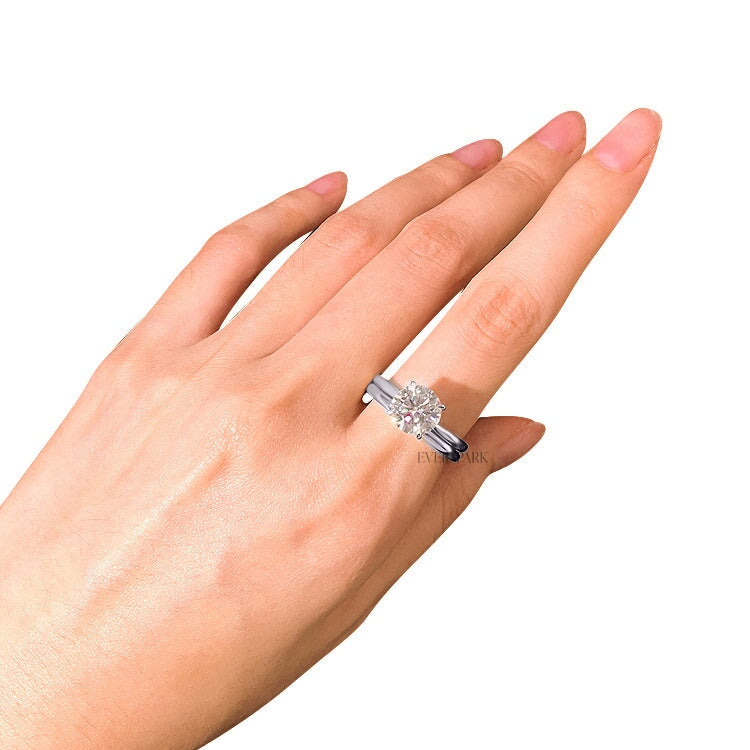 Harper Platinum Wedding Ring Sets EversparkAu 