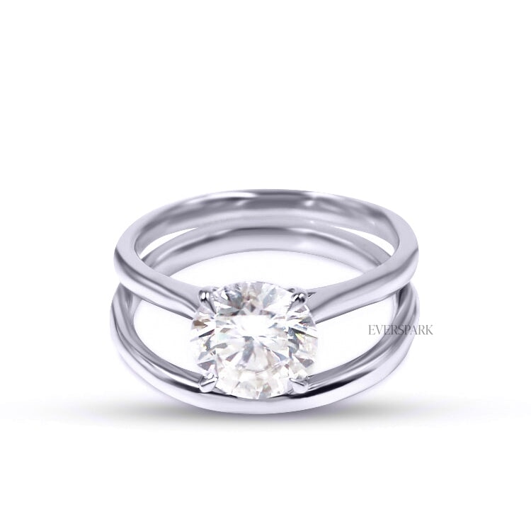 Harper White Wedding Ring Sets EversparkAu 