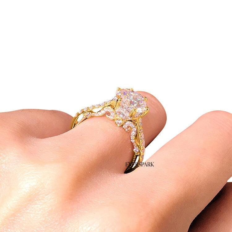 Brie Gold Engagement Rings EversparkAu 