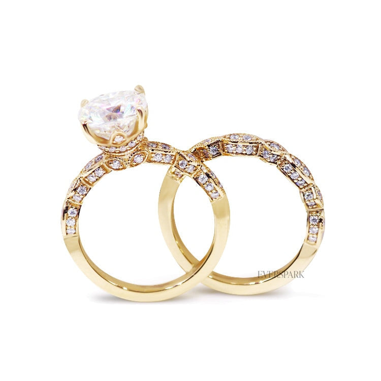 Diana Gold Wedding Ring Sets EversparkAu 