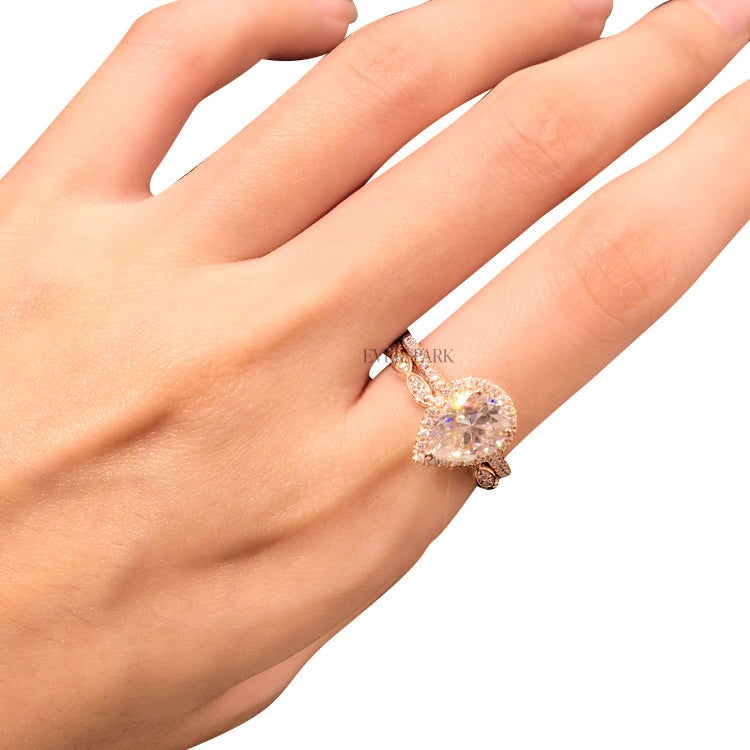 Evie Rose Wedding Ring Sets EversparkAu 