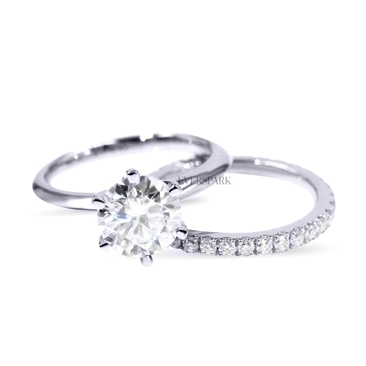 Justina Platinum Wedding Ring Sets EversparkAu 