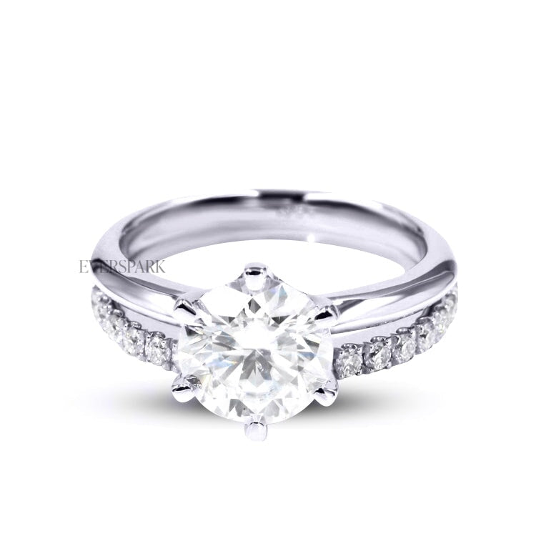 Justina White Wedding Ring Sets EversparkAu 