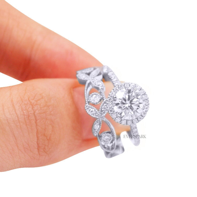 Lucille Platinum Wedding Ring Sets EversparkAu 