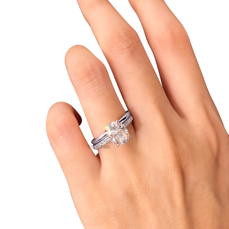 Marcella Platinum Wedding Ring Sets EversparkAu 
