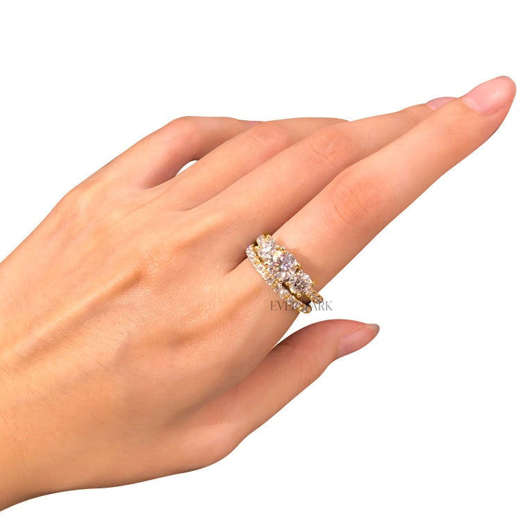 Nichole Gold Wedding Ring Sets EversparkAu 