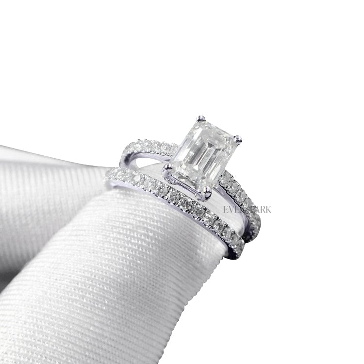 Shira White Wedding Ring Sets EversparkAu 